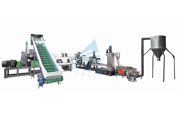 PET mineral water bottle crushing and cleaning production line